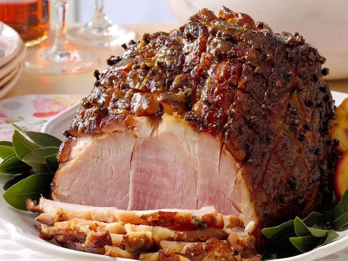 Apricot Pecan Glazed Ham