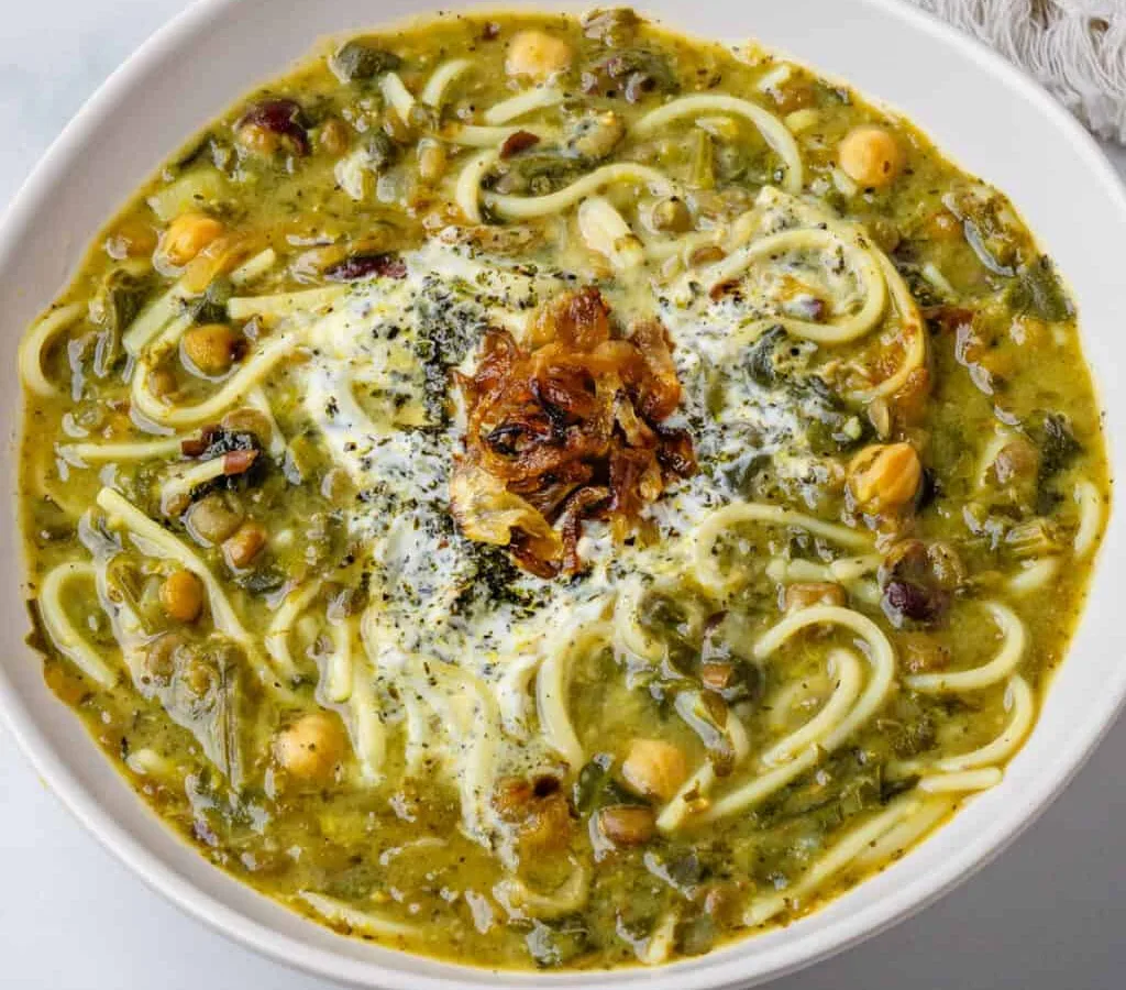 Ash-e Reshteh (Persian Noodle Soup)
