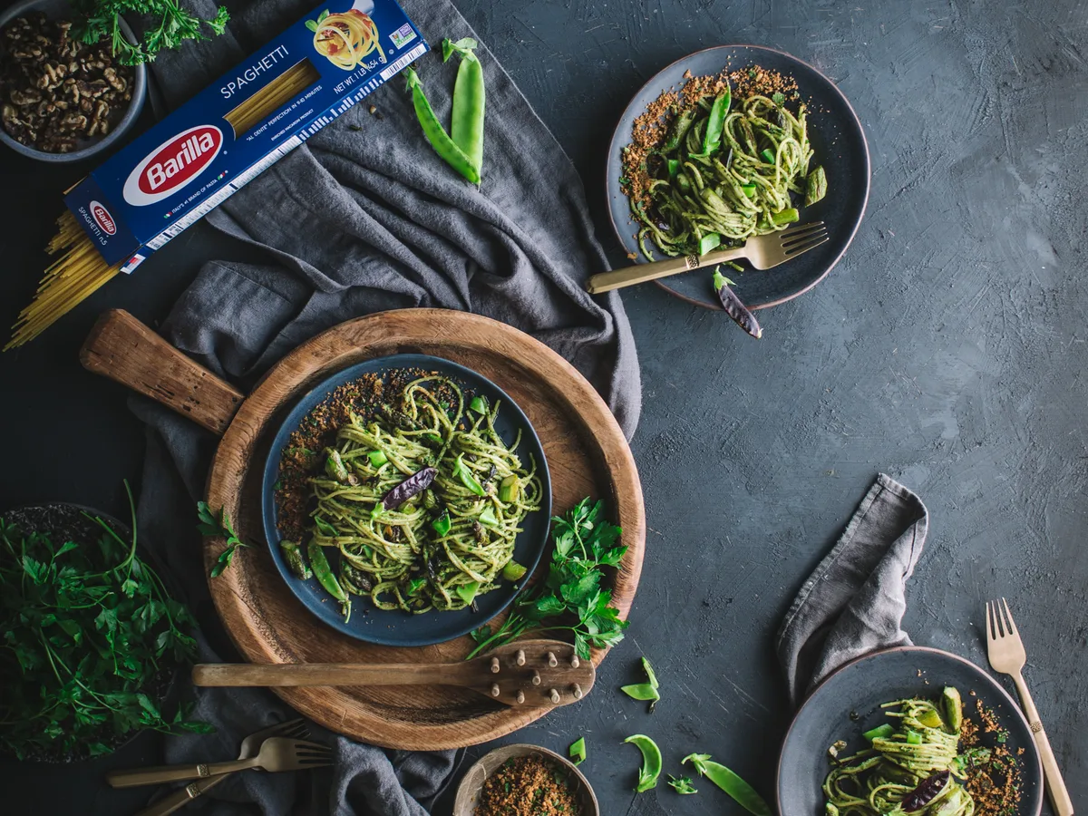 Asparagus Pasta col Pesto
