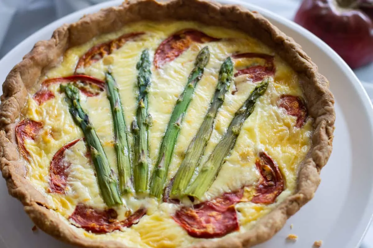 ASPARAGUS TOMATO QUICHE
