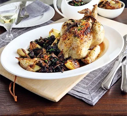 Baked Chicken And Mushrooms
