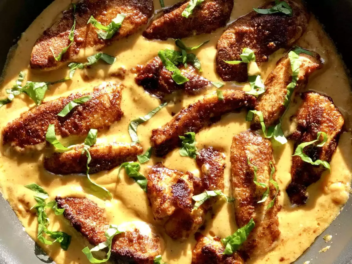 Baked Chicken Breast with Fresh Basil