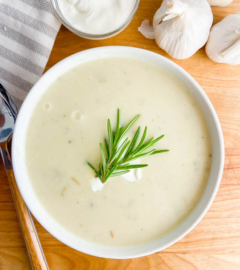 Baked Garlic Soup