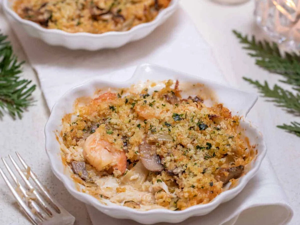 Baked Shrimp Au Gratin