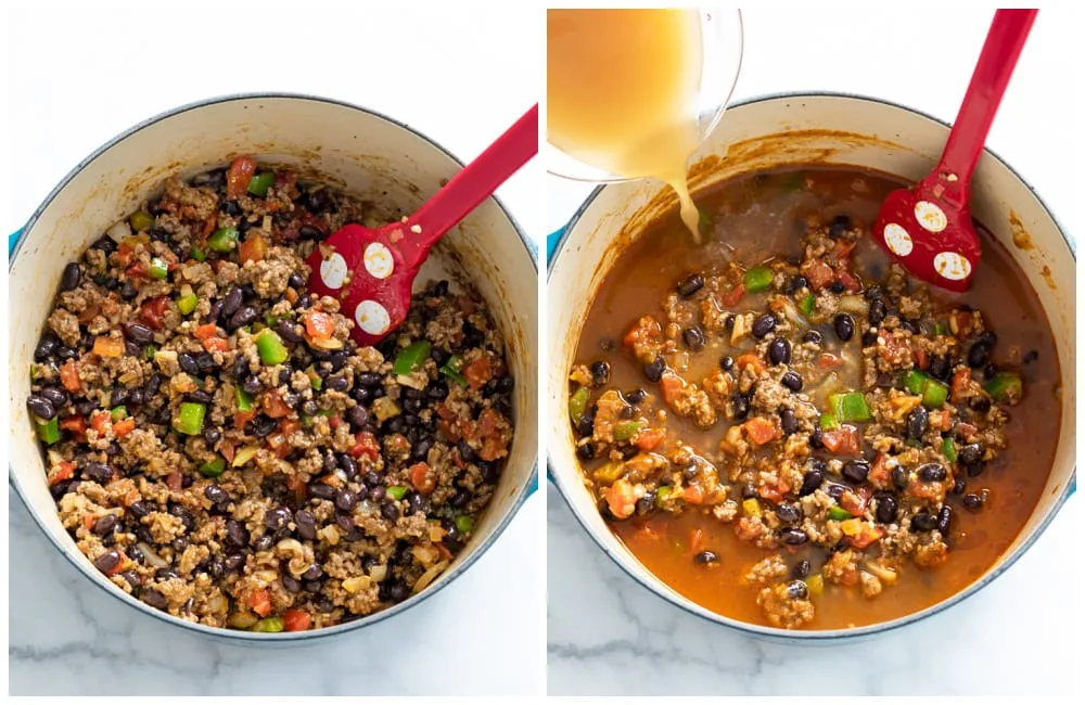 Beef Taco Bean Soup