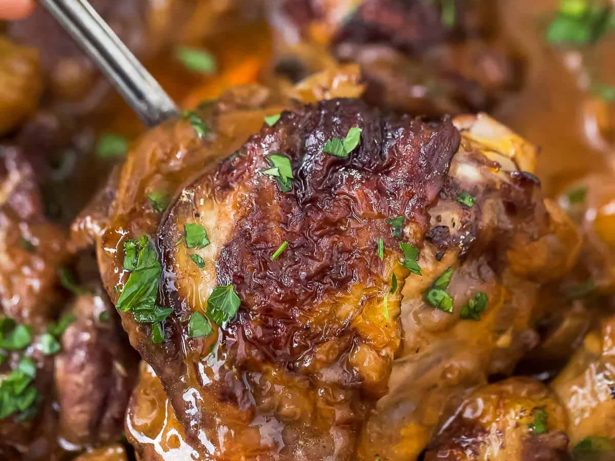 Braised Rabbit Coq Au Vin