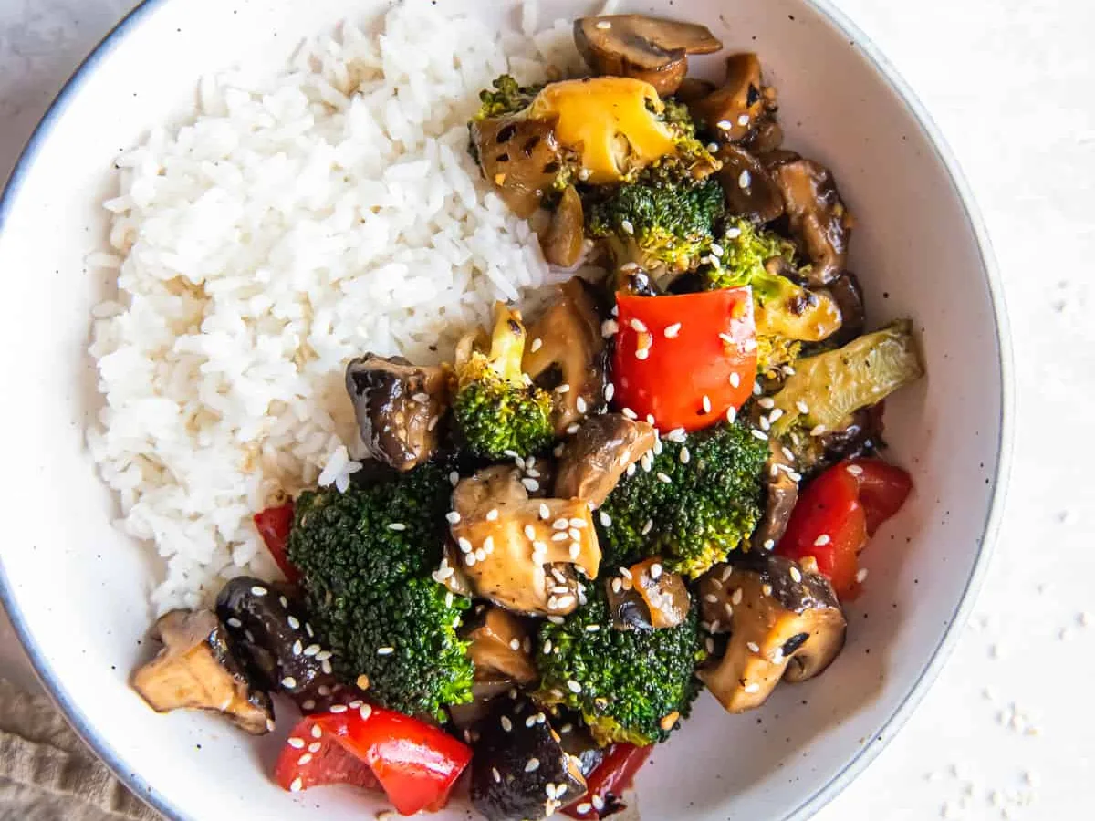 Broccoli & Mushroom Pilaf