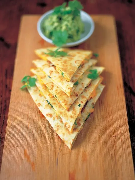 Cheese Quesadillas With Guacamole