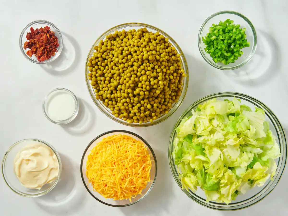 Cheesy Layered Salad