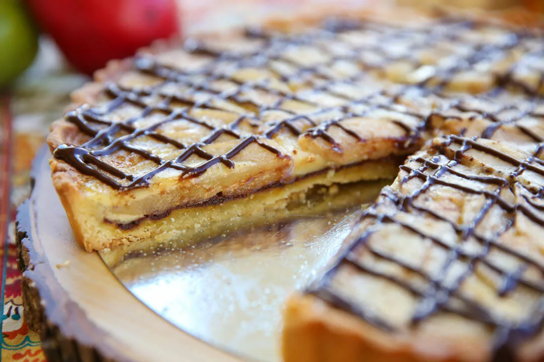 Chocolate and Pear Tart