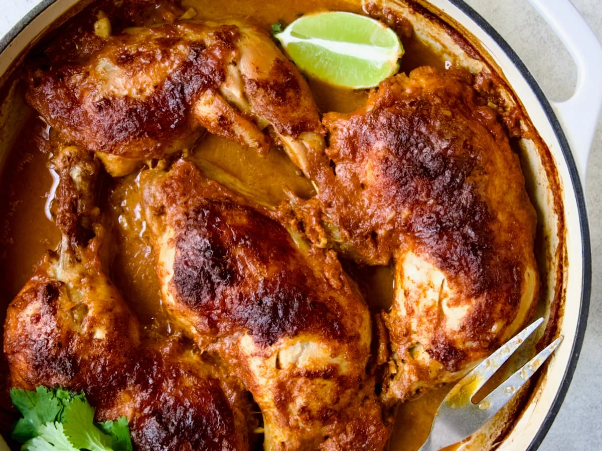 Crockpot Braised Chicken Curry With Yams