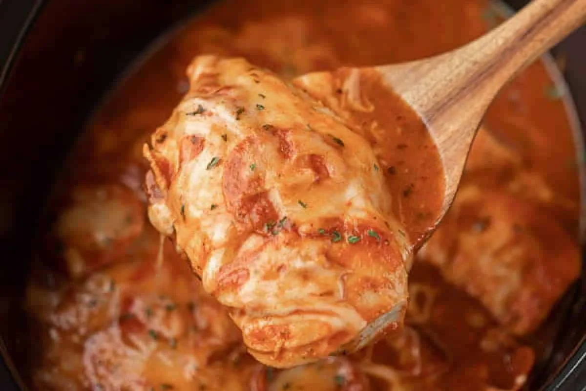 Crockpot Chicken Pizza