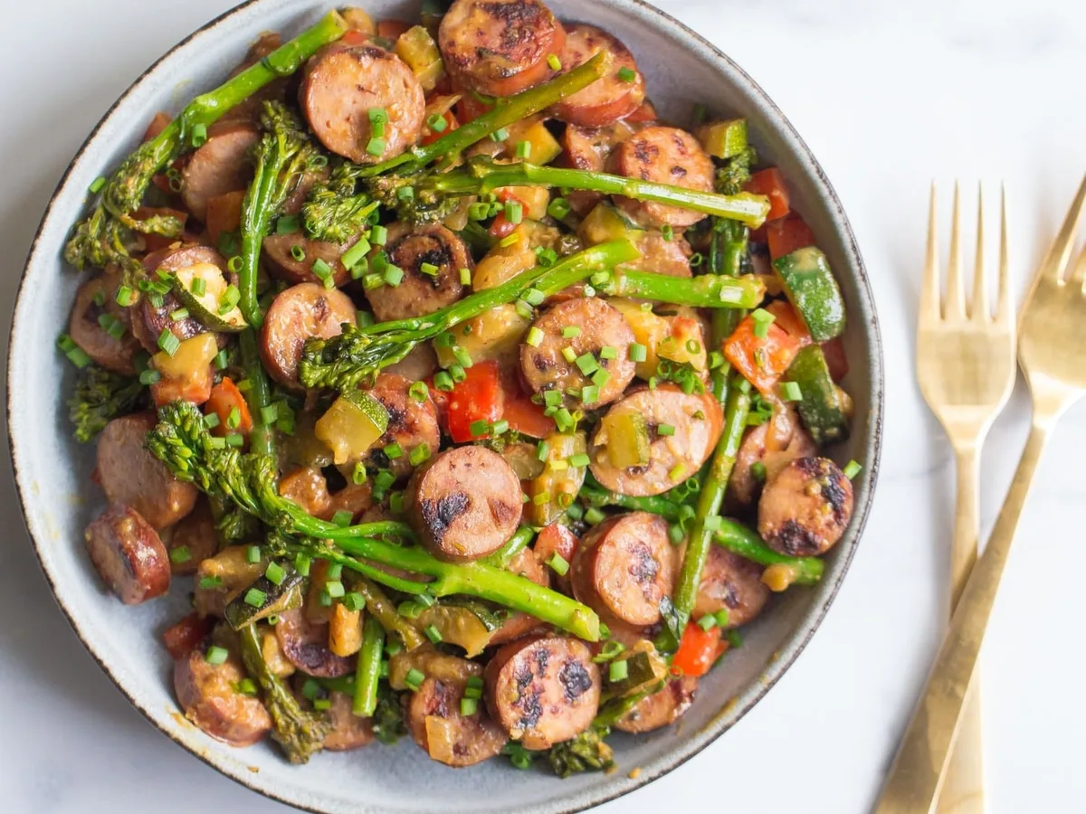 Fish Stir Fry Fish Sausage
