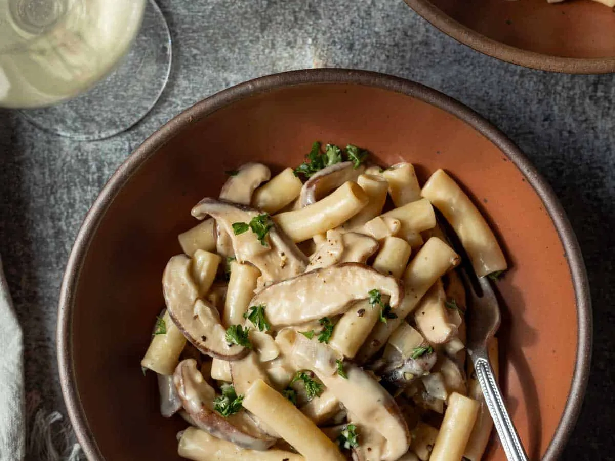 Fresh Pasta With Shiitakes