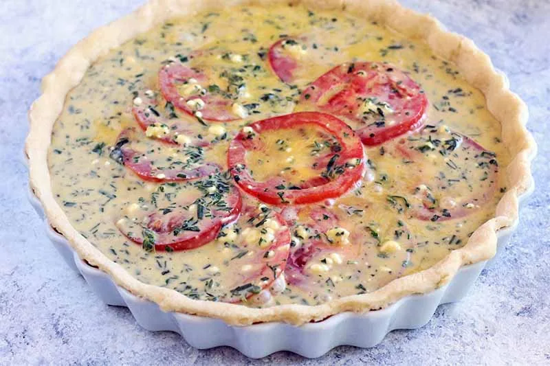 Fresh Tomato And Potato Tart