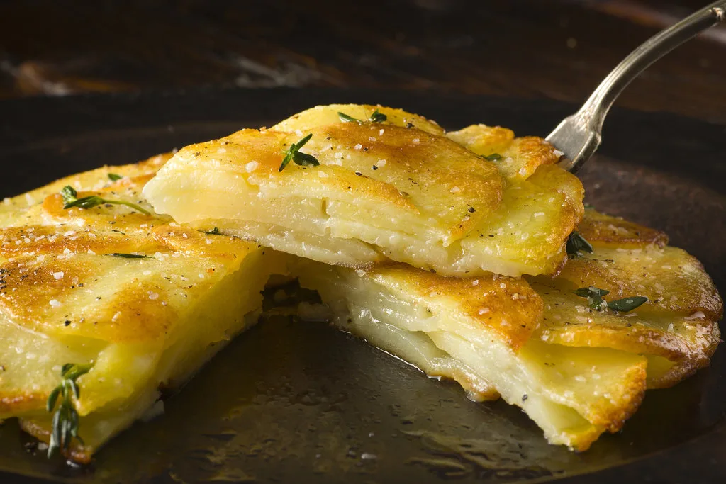 Giant Straw Potato Galette