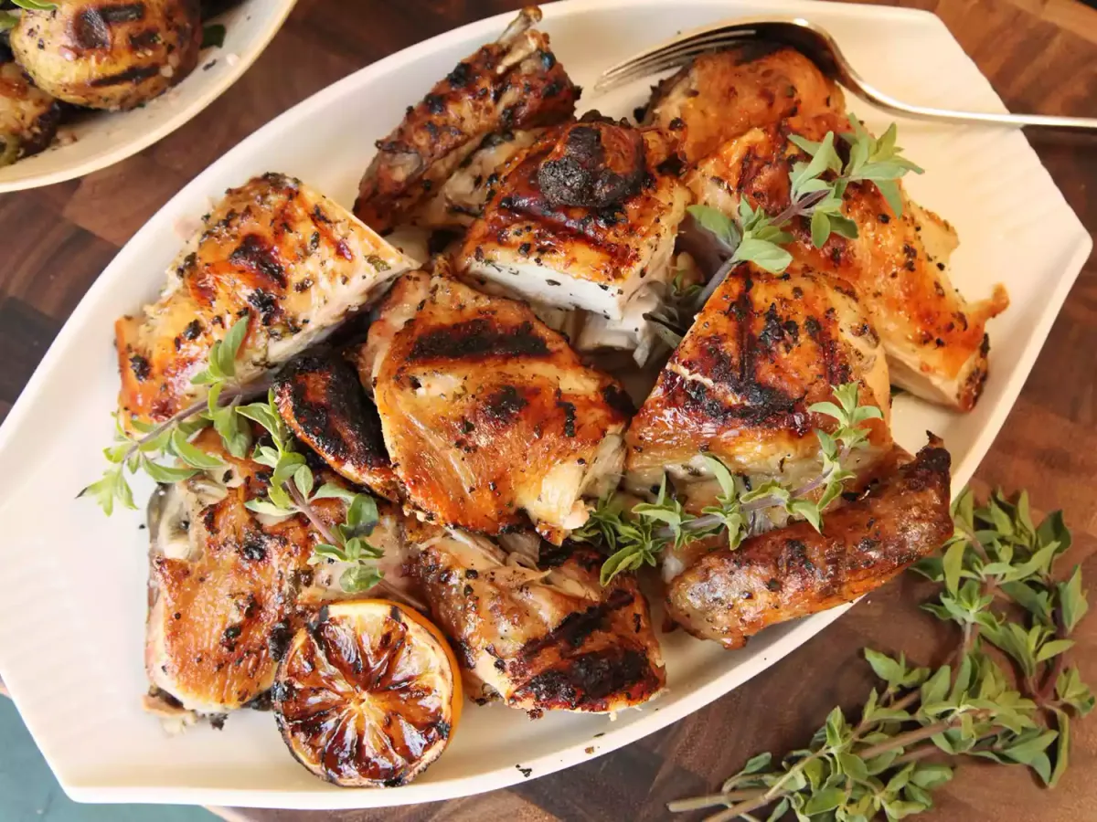 Grilled Citrus Chicken With Garlic Sauce
