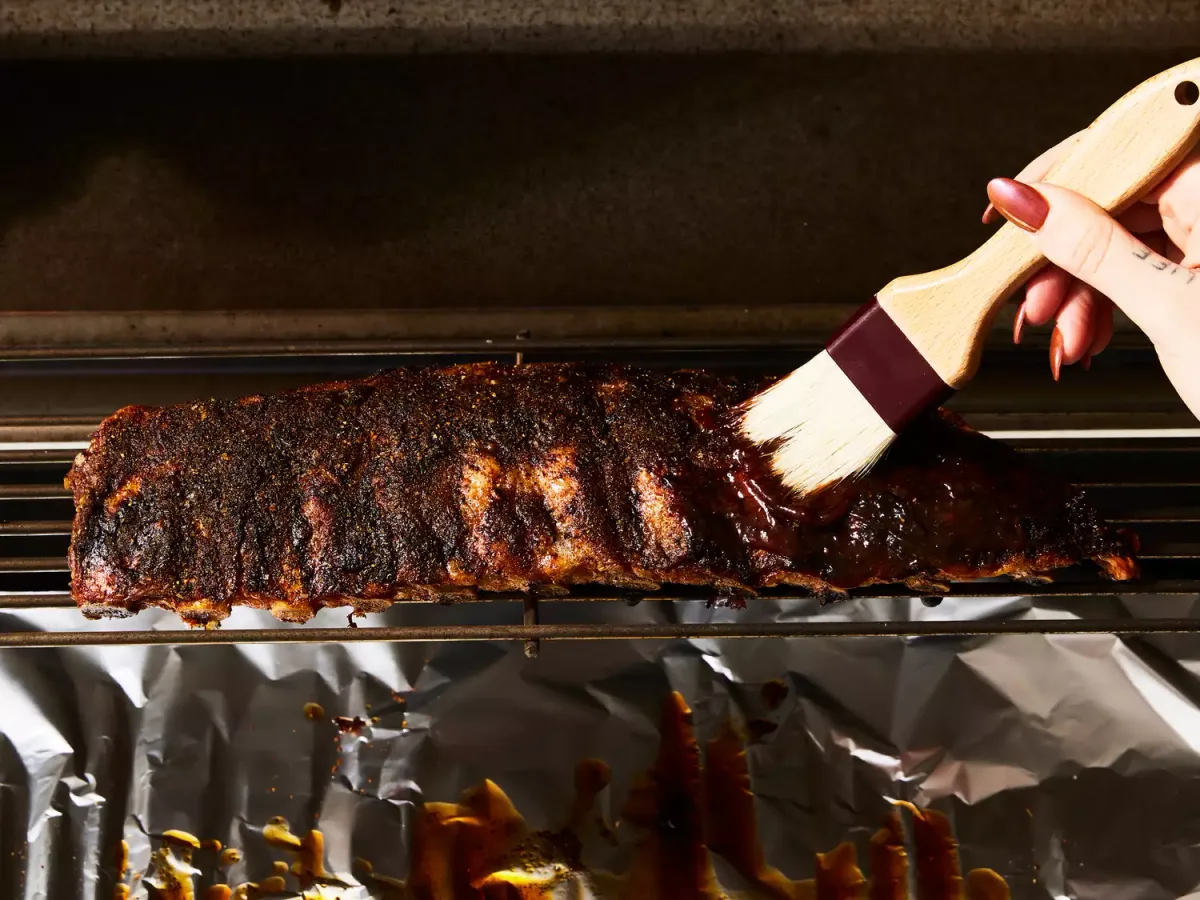 Grilled Szechwan−Style Baby Back Ribs