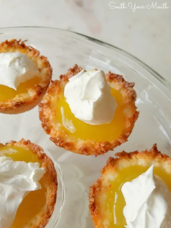 Individual Custard And Macaroon Tartlets