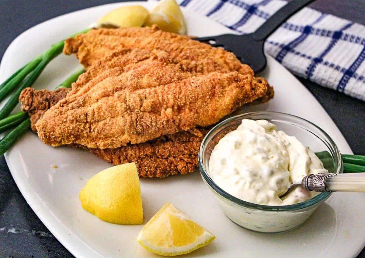 Pan-Fried Catfish with Tartar Sauce