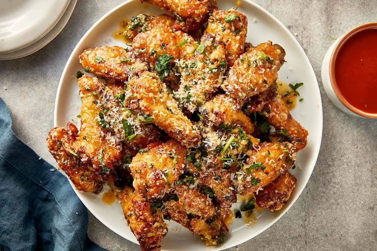 Parmesan Chicken Wings Oreganata