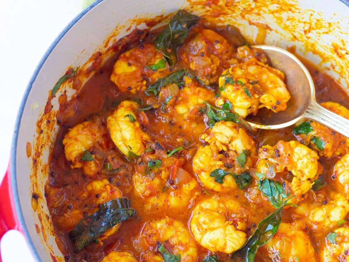 Shrimp Curry with Mustard