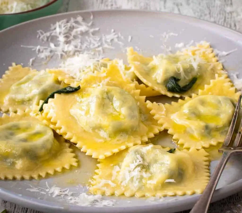 Squid Stuffed with Spinach and Ricotta Cheese