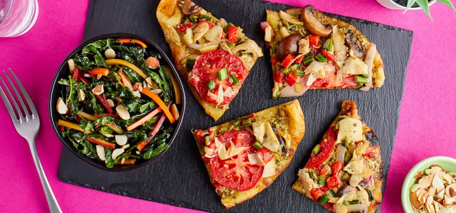 Veggie Pesto Flatbread