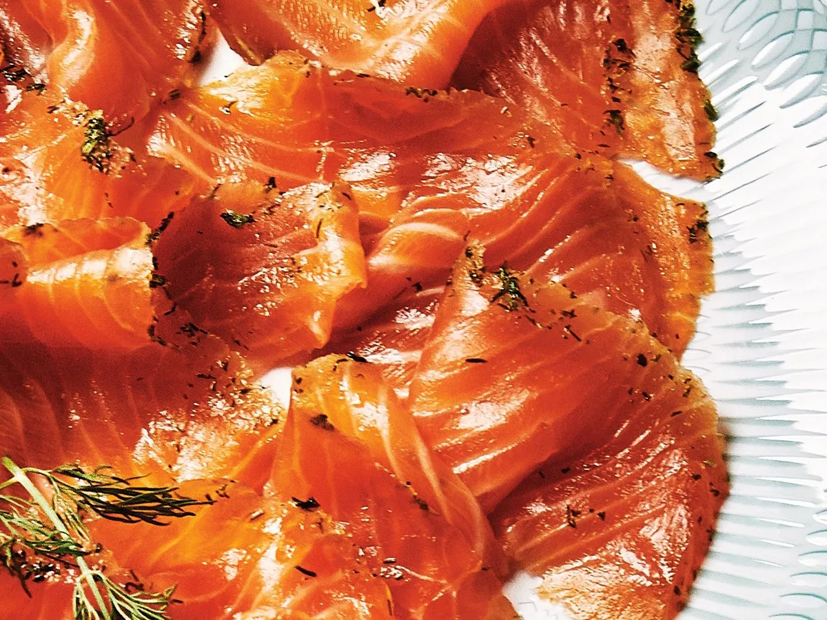Vodka And Citrus Cured Salmon