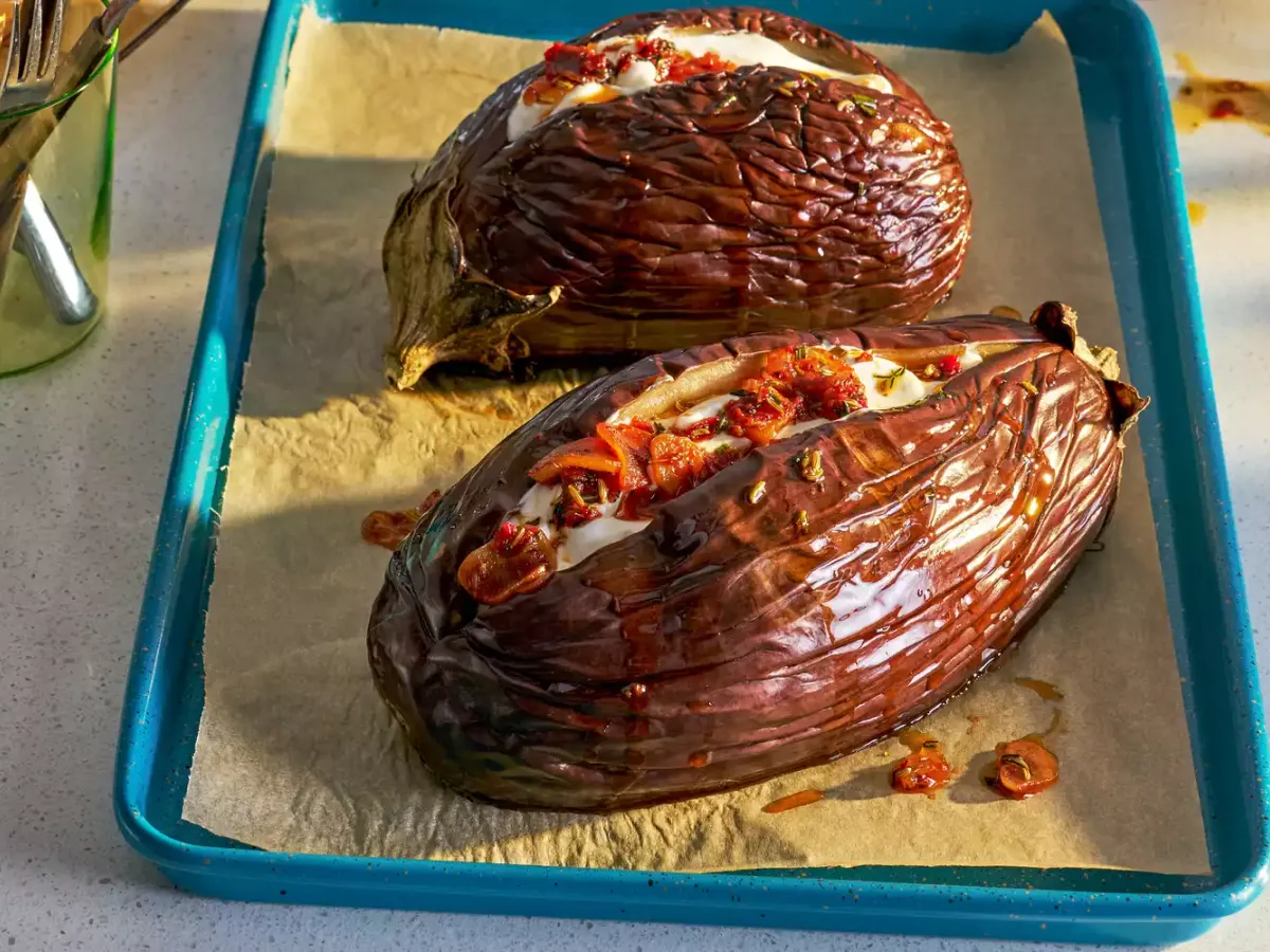 Whole Roasted Squab Stuffed W Eggplant & Bacon Dressing